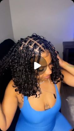 Protected Braided Hairstyles, Boho Braid Bob Hairstyles, How To Style Bob Boho Braids, Braided Bob Knotless Braids, Bora Bora Bob Braids, Boohoo Knotless Braids Bob, Boho Braids Short Hairstyles, Quick Hair Braiding Styles Black, Individual Braid Styles For Black Women