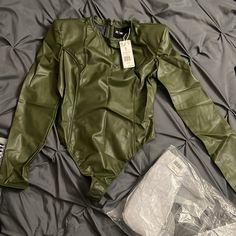 Questions? Leave A Comment Below! Posion Ivy Bodysuit, Trendy Green Bodysuit For Fall, Green Bodysuit For Night Out In Fall, Fall Green Bodysuit For Night Out, Green Fall Bodysuit For Night Out, Ivy Park Adidas, Adidas X Ivy Park, Green Bodysuit, Green Park