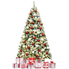 PRICES MAY VARY. 【A Great Decoration for Christmas】 The realistic Christmas tree with snow flocked branches emulates a pine tree in the snow. And you can also put lots of Christmas decorations on the tree freely to make it more beautiful. It will be the best choice for your Christmas decoration and increase festival atmosphere! 【Warm White Pre-Lit Lights】 This Christmas tree is pre-lit with 250 warm white LED lights. These LED lights are energy-efficient and long lasting. Pre-lit design saves yo Snow Flocked Christmas Tree, Snow Plant, Warm Led Lights, Realistic Christmas Trees, Flocked Christmas Tree, Christmas Tree With Snow, Snow Flock, Prelit Tree, Lights Hanging