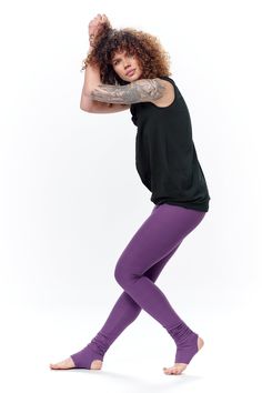 "We've repeatedly said that clothes designed for movement and relaxation should be something you can simply forget about. That's why we've kept a lot in mind - materials, colors, detailing - so that you don't have to. And yet, there's simply something unforgettable about these leggings that are a bow to comfort and a nod to fashion. Comes in its own signature black canvas zip bag. We're sure you'll appreciate the special touch and have a million great ideas about how to re-use and enjoy the bag Purple Compressive Yoga Tights, Stretch Purple Leggings For Gym, Purple Stretch Athleisure Leggings, Stretch Purple Gym Leggings, Purple Stretch Gym Leggings, Purple Tight Athleisure Leggings, 4-way Stretch Purple Leggings For Workout, Purple 4-way Stretch Leggings For Workout, Purple 4-way Stretch Workout Leggings