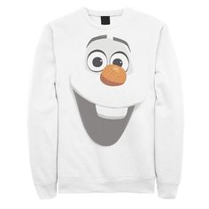 If you like warm hugs, you'll really love this men's Olaf sweatshirt. ©Disney FABRIC & CARE Cotton, polyester Machine wash Imported If you like warm hugs, you'll really love this men's Olaf sweatshirt. ©Disney Licensed Character If you like warm hugs, you'll really love this men's Olaf sweatshirt. ©Disney Color: White. Gender: male. Age Group: adult. Pattern: Graphic. Material: Polyester|Cotton. Winter Character Print Fleece Tops, Winter Fleece Tops With Character Print, Fleece Crew Neck Sweatshirt With Character Print, Winter Crew Neck Sweatshirt With Character Print, Winter Fleece Tops For Fans, Disney Fabric, Disney Frozen Olaf, Frozen Olaf, Graphic Material