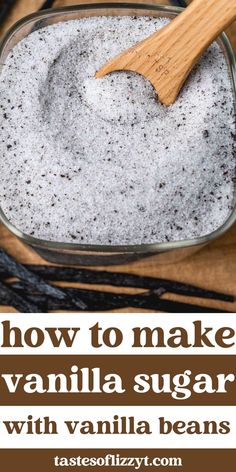 how to make vanilla sugar with vanilla beans