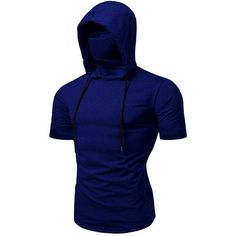 This Men s Sports Hoodie traps heat which causes the wearer to sweat more than usual. For workouts that involve arm exercises, a sleeveless hoodie is ideal. The sleeveless hoodie gives the arms a full range of motion for whatever activity you plan on. Black Hooded T-shirt For Sports, Blue Hooded Hip Hop Top, Hooded Cotton T-shirt For Sports, Blue Hip Hop Hoodie For Sports, Cotton Techwear Hoodie For Sports, Moisture-wicking Cotton Hooded Top, Hip Hop Crew Neck Top With Drawstring Hood, Casual Sports Top With Drawstring Hood, Sporty Hooded T-shirt For Streetwear