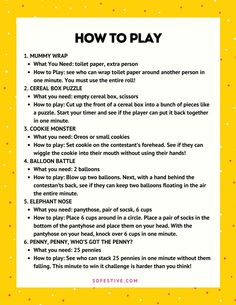 a yellow and white poster with instructions on how to play in the game fortnix