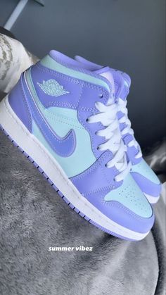 Pin by Allison Schurr on SHOESAll nike shoesCute nike shoesSwag shoes Jordans Air 1 Mid, Women’s Jordans, Pastel Jordans, Mike Jordan, Jealousy Jealousy, Color Switch