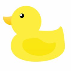 a yellow rubber ducky on a white background