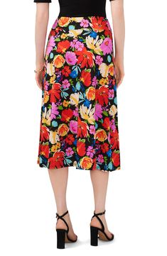 Vivid blooms radiate from an easygoing A-line skirt that you'll quickly come to rely on as a wardrobe essential. 37 1/2" length (size Medium) Pull-on style Unlined Machine wash, tumble dry Made in the USA A-line Floral Print Relaxed Skirt, A-line Floral Print Skirt, Multicolor A-line Bottoms For Spring, Spring Multicolor A-line Bottoms, A Line Skirt, Made In The Usa, A Line Skirts, Wardrobe Essentials, Top Brands