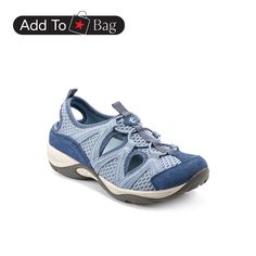 in stock Casual Blue Walking Shoes With Flat Heel, Comfortable Blue Walking Shoes With Flat Heel, Blue Walking Shoes With Rubber Sole, Blue Slip-on Walking Shoes With Round Toe, Blue Synthetic Outdoor Walking Shoes, Comfortable Blue Leather Walking Shoes, Casual Blue Walking Shoes, Blue Synthetic Walking Shoes With Round Toe, Blue Slip-on Breathable Walking Shoes