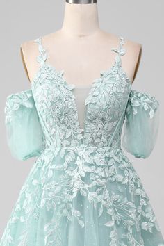 Mint Wedding Colors, Mint Prom Dresses, Mint Prom Dress, Beaded Prom Dresses, Dresses With Appliques, Dresses Quinceanera, Beaded Prom Dress, Sophisticated Dress, Prom Dresses Short