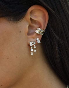 ANITA KO JEWELRYFINE JEWELEARRING YLWGOLD Diamond Maya Earrings Anita Ko Jewelry, Diamond Ear Cuff, Anita Ko, Earrings Round, Jewelry Lookbook, Gold Jewelry Fashion, Rose Gold Earrings, Ear Jewelry, Cute Jewelry