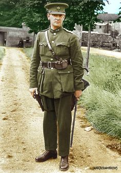 Irish Army - Michael Collins GOC Images Of Ireland, Irish Symbols, Cork City, Irish Quotes, Colorized Photos