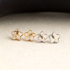 Star stud earrings | Minimalist Star Earrings | Resin Earrings | Handmade Jewelry | Unique Earrings for Women | Christmas Gift | Gift for Her 🌟Introducing our Star Stud Earrings, a minimalist and unique piece of handmade jewelry that will add a touch of elegance to any outfit. These earrings are meticulously crafted with attention to detail, ensuring their high-quality and durability. Made from resin, they feature a charming star design that exudes simplicity and sophistication. The studs are small and lightweight, making them comfortable to wear throughout the day.  H I G H L I G H T  - Minimalist Design: The star-shaped design of these earrings adds a sense of simplicity and elegance to your style. They are perfect for those who prefer understated yet eye-catching accessories. - Handmad Star Stud Earrings, Earrings Resin, Star Earrings Stud, Women Christmas, Earrings Minimalist, Star Design, Resin Earrings, Jewelry Unique, Star Studs