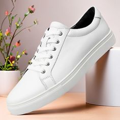 Category:Dress Sneakers; Upper Materials:Leather,Italian Full-Grain Cowhide; Lining Materials:Cowhide; Gender:Men's; Toe Shape:Square Toe; Outsole Materials:Rubber; Closure Type:Lace-up; Function:Slip Resistant; Listing Date:02/19/2024 Gentleman Office, Sneakers Dress, Dress Sneakers, British Gentleman, Shoes Formal, Men's Sneakers, Shoes White, Sneakers Online, Dress With Sneakers