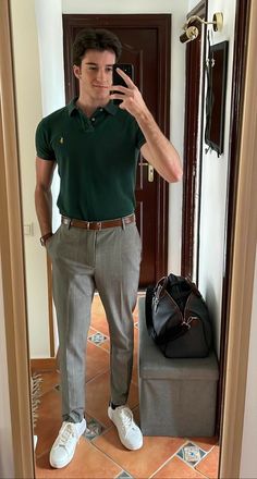 Outfit Old Money, Money Clothing, Money Clothes, Polo Shirt Outfits, Old Money Outfits, Mens Smart Casual Outfits, Mens Business Casual Outfits, Polo Outfit, Herren Style