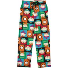 Get ready for a hilarious and irreverent night's sleep with these men's pajama pants featuring the iconic characters of South Park! Officially licensed and adorned with the beloved main characters from the show, these pajama pants are a must-have for any South Park fan. Made from a super soft premium brushed polyester stretch blend, these pants offer ultimate comfort for your cozy nights in. The elastic waistband with drawstrings ensures a snug and comfortable fit, while the side pocket adds a t South Park Pajama Pants, South Park Pajamas, Cute Pajama Pants, South Park Episodes, Fleece Pajama Pants, Mens Pajama Pants, Sleep Pants, Emo Scene, Pajama Bottoms