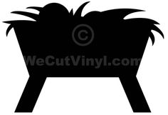 a black and white silhouette of a stork sitting on top of a stool