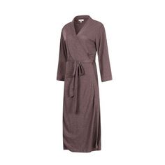 Kimono Cotton Robe Long Belted Robe Dressing Gown Lounge Night Spa Alwyn Home Color: Brown, Size: L | Alwyn Home Drucilla Fleece Girl / Woman+ Ankle Bathrobe 49.21 H in red / indigoPolyester in Brown | Wayfair Belted Robe, Dressing Gown, Dark Gray, Gowns Dresses, Dark Grey, High Neck Dress, Dresses For Work, Spa, Lounge