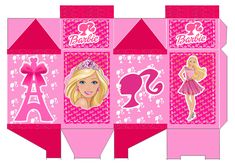 barbie paper doll box with the image of princess in pink dress and tiara on top