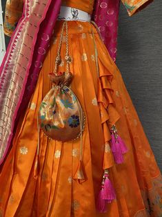 Look amazing adorning orange color jacquard lehenga designed with beautiful weaving zari work.
Paired with orange color choli in jacquard material embellished with zari and zari work dupatta with Pearl lace border.
This lehenga is semi-stitched and can be customized up to 42 inches comes with fully unstitched blouse material.
Lehenga is always known for its unique design and colorful look. This lehenga of orange color is the best pick for any function and festival. Orange Cutdana Sharara With Traditional Drape, Orange Sharara With Traditional Drape For Festive Occasions, Orange Sharara With Cutdana For Diwali, Orange Cutdana Sharara For Diwali, Orange Traditional Wear For Festive Transitional Season, Orange Anarkali For Navratri, Orange Anarkali Set With Zari Work Traditional Drape, Traditional Floor-length Orange Anarkali Set, Semi-stitched Orange Anarkali Set For Navratri