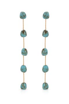 Dripping Turquoise Delicate Drop Earrings Turquoise Beaded Earrings, Turquoise Wedding Jewelry, App Social Media, App Social, Beading Inspiration, Turquoise Wedding, 18k Gold Earrings, Back Necklace, Chain Anklet