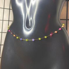 handmade Rainbow Mixed  Quartz Gemstone Crystals Gold Waist Chain Simple Summer Beach Belly Chain Bikini Body Jewellery Waist Beads Waist Beads Waist Chain belly chain  Body Jewellery  Can be made up to 50inches  #bellybeads #bodyjewellery #waistbeads  #affirmations #chakra  Waistbead waistbeads waist bead ❤️ Bohemian Beaded Body Chain For Festivals, Beaded Body Chain For Summer Festivals, Summer Festival Beaded Body Chain, Summer Beaded Body Jewelry, Summer Bohemian Beaded Body Jewelry, Beaded Body Chain For Summer Beach, Adjustable Beaded Body Jewelry For Beach, Adjustable Beaded Body Jewelry For The Beach, Handmade Bohemian Body Chain For Festival