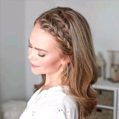 Braided Hairstyles For Long Hair Wedding Style Ideas, Missy Sue Hairstyles, Side Hairstyles Tutorial, Octoberfest Hair, Cocktail Hairstyles, Oktoberfest Hair, Missy Sue, How To Braid, Kids Curly Hairstyles