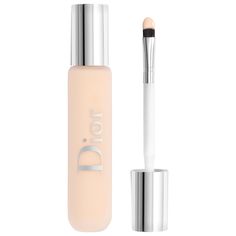 A caffeine-infused, radiant concealer that delivers waterproof and crease-proof full coverage with an innovative makeup brush applicator for precision.Coverage: FullFinish: Radiant Highlighted Ingredients: - Caffeine-Infused Formula: Helps skin feel energized and visibly de-puffs under-eye circles.What Else You Need to Know: This Dior makeup essential is a powerful spot concealer that offers an immediate radiance boost. Micro-pigments visibly blur imperfections and brighten the complexion to mak Dior Concealer Aesthetic, Dior Backstage Concealer, Dior Concealer, Spot Concealer, Make Eyes Pop, Dior Backstage, Alat Makeup, Trashy Outfits, Feel Energized