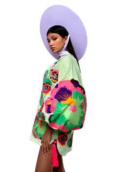 Spring Folk Style Kaftan With Geometric Embroidery, Folk Style Multicolor Embroidered Kimono For Spring, Bohemian Printed Linen Dress, Bohemian Linen Printed Dresses, Vibrant Spring Kaftan With Kimono Sleeves, Vibrant Kaftan With Kimono Sleeves For Spring, Bohemian Multicolor Linen Dresses, Spring Folk Style Embroidered Kaftan, Embroidered Folk Style Kaftan For Spring