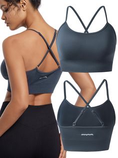 PRICES MAY VARY. Super Stretchy Fabric:Our fabric not only keeps you cool by allowing air to circulate, it also maintains its shape and color after wash. This performance workout bras has a second skin-like fit so comfortable, it feels like you’re not even wearing a bra. We are better stretchy than a regular sports bra, quickly put on and take off and no longer have to worry about not fitting the size. Full Coverage:Our seamless women sports bra is built to fit the human body, it can ensure full High Support Bra, Sports Bra Design, Supportive Sports Bras, Bra For Women, Free Sport, Strappy Sports Bras, Racerback Sports Bra, Women Sports, The Human Body