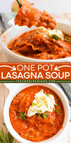 Satisfy your craving for lasagna with this easy and delicious one pot soup recipe. Perfect for a quick weeknight dinner, this dish features all the flavors of traditional lasagna in a comforting soup form. One Pot Lasagna Soup, Lasagne Roll Ups, One Pot Lasagna, Lasagne Soup, Easy Lasagna Soup, Lasagna Soup Recipe, Pot Lasagna, Diy Easy Recipes, Vegetarian Soup Recipes