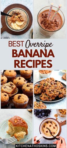 the best overripe banana recipes for breakfast, desserts, and desserting