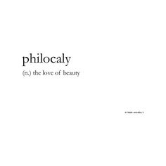 the word philocaly is written in black on a white background with an image of a woman's face