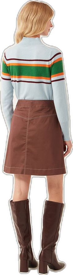 Fitted A-line Mini Skirt With Pockets, Mini Skirt With Patch Pockets, Fitted Mini Skirt With Patch Pockets, Brown Mini Skirt With Pockets, Brown Mini Skort With Pockets, Fitted Brown Skort With Pockets, Fashion Jewellery, Independent Designers Fashion, Badger