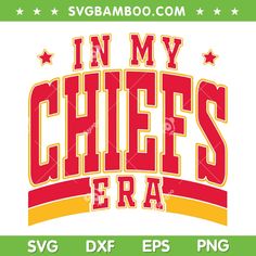 In My Chiefs Era Svg, In My Chiefs Era, Nfl Cookies, Kc Chiefs Svg, Chiefs Svg, Cricut Inspiration, Red October