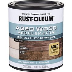 rust - oleum aged wood accent paint