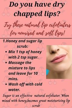 Sugar Lip Scrub, Grooming Tips, Chapped Lips, Natural Lips, Lip Moisturizer, Cold Water