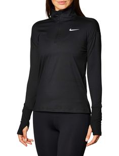 PRICES MAY VARY. Front half-zip closure with zipper garage Long sleeves with thumbhole cuffs Stand collar Dry fabric keeps you dry and comfortable Machine wash, tumble dry Imported Be comfortable mile after mile on your morning run in this sweat-wicking half-zip top that keeps you dry so you can keep focused. Nike Sporty Long Sleeve Activewear, Nike Long Sleeve Sportswear, Nike Fall Running Activewear, Nike Activewear For Fall Running, Nike Long Sleeve Sportswear Activewear, Half-zip Running Tops, Nike Long Sleeve Running Top, Nike Breathable Long Sleeve Activewear, Nike Long Sleeve Breathable Activewear