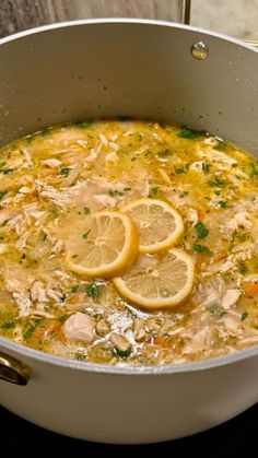 Maddy on Instagram: "FALL SOUP SERIES Episode 1: Lemon Chicken Orzo Soup 🍋 
This is one of my personal favs! Everytime I cook for others, everyone requests this soup 💛

Servings: 4

Ingredients:
3 tablespoons olive oil
1 cup dry orzo pasta
6 cups chicken broth/stock
1 full rotisserie chicken breast, shredded and chopped
1/2 cup shredded carrots
1/2 cup chopped celery
1/2 yellow onion, diced
3 garlic cloves, minced
1/4 cup chopped fresh cilantro
2 lemons, juiced
1 small lemon, chopped into wheels for topping
Seasonings: 1/2 tsp dried oregano, 1/2 tsp lemon pepper, 1 tsp salt, 1/2 tsp pepper, 1/4 tsp paprika
Optional toppings: Parmesan & EVOO drizzle

Recipe:
1. Heat a pot on medium heat with olive oil
2. Add chopped onion and minced garlic onto the pan. Let cook for about 3 mins
3. Add ch Lemon Chicken Orzo Soup