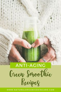 If you are experiencing the signs of aging and want to look younger, nourishing your skin from within is super beneficial. No facial care is complete without vitamins and minerals. We all know how important it is for our bodies to get vitamins. Fuel your skin with the nutrition it needs! Smoothies are a great natural way to incorporate vitamins and minerals into your diet and anti-aging skincare routine! #antiagingsolutions #reducewrinkles Face Massage Anti Aging, Anti Aging Skincare Routine, Green Tea Face, Wrinkle Free Skin, Anti Aging Secrets, Organic Vitamins, Anti Aging Supplements