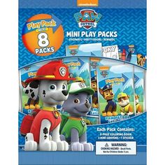 the paw patrol mini play packs