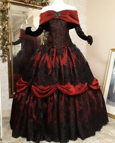 Belle Gown, Gothic Wedding Dress, Fantasy Gowns, Gothic Wedding, Quince Dresses, Gothic Dress, Fantasy Dress, Gothic Outfits