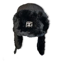 Chanel Logo Trapper Hat Nylon And Authentic Fur Metal Logo Perfect Condition Rare Face Tattoos For Women, Chanel Men, Accessory Inspo, Trapper Hat, Face Tattoos, Trapper Hats, Chanel Logo, Chanel Accessories, Clothing Mockup