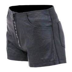 Black Leather Silver Zipper Shorts with Pant Pockets #SH1122K (XS-2X) Fitted Bottoms With Zip Fly And Standard Cut Leg, High Waist Fitted Shorts With Zipper Closure, Fitted High Waist Shorts With Zipper Closure, Casual Bottoms With Side Zipper And Short Length, Casual Bottoms With Side Zipper Short Length, Casual Bottoms With Side Zipper In Short Length, Black Bottoms With Zipper Closure For Summer, Casual Black Shorts With Zipper Closure, Trendy Fitted Shorts With Zipper Closure