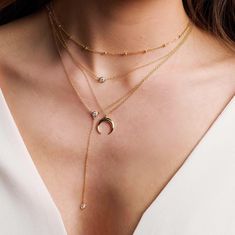 Minimal Choker, Moon Choker Necklace, Dainty Diamond Necklace, Rings Necklace, Horn Necklace, Diamond Solitaire Necklace, Multi Layer Necklace, Solitaire Necklaces, Long Pendant Necklace