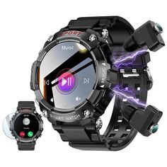 an image of a smart watch with lightning