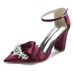 Category:Wedding Shoes,Pumps; Upper Materials:Satin; Embellishment:Rhinestone; Season:Spring,Summer; Heel Type:Chunky Heel; Gender:Women's; Size Suggestion:standard size, select your usual size; Toe Shape:Pointed Toe; Type:Wedding Heels,Bridal Shoes,Bridesmaid Shoes; Style:Elegant,Fashion; Heel Height(inch):3-4; Outsole Materials:Rubber; Occasion:Party; Closure Type:Ankle Strap; Listing Date:08/01/2023; Production mode:Self-produce; 2024 Trends:Ladies Shoes Valentines Gifts; Foot Length:; Foot W Closed Toe Wedding Shoes, Wedding Gifts For Men, Yellow Bridesmaid Dresses, Headpiece Jewelry, Elegant High Heels, Bridesmaid Shoes, Bridesmaid Accessories, Prom Dresses Vintage, Prom Jewelry