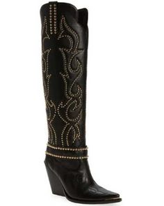 Idyllwind Women's Sweet Tea Crackle Tall Western Boots - Snip Toe | Boot Barn Cow Boy Boots, Tall Western Boots, Vintage Leather Boots, Boots Metal, Tall Western Boot, Boy Boots, Jeffrey Campbell Boots, Western Embroidery, Western Boots For Men