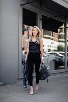 Black Lace Cami Outfit, Lace Cami Outfit, Lace Tank Tops Outfit, Leopard Top Outfit, Top Spring Outfits, Cami Outfit, Black Lace Cami, Stylish Tank Tops, Black Cami