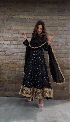 ad eBay - NEW LUNCHING FAUX GEORGETTE SALWAR KAMEEZ WITH WEDDING WEAR DUPATTA FOR WOMEN - Buy Now, click the link (eBay) Pakistani Gown, Readymade Blouses Online, Designer Sarees Wedding, Gown With Dupatta, Designer Anarkali Suits, Set Saree, Readymade Saree, Designer Anarkali, Ready To Wear Saree