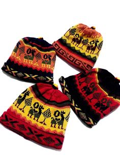 "GIFTS FOR HER, GIFTS FOR HIM, UNISEX GIFTS ♥ Reversible Peruvian Hat. Handmade Beanie in Alpaca Fiber by Peruvian artisans. Warm and soft double sided beanie for winter. Handwoven in colorful ethnic Peruvian designs, different combination of colors each sides of the hat: 2 hats in 1 Excellent finished. Medium Size for adults. Hand Wash. Dry Flat. HANDMADE IN PERU BY BUYING THIS ITEM, YOU ARE HELPING PERUVIAN ARTISANS FROM THE ANDEAN COMMUNITIES AND THEIR FAMILIES. \"When you buy our products yo Peruvian Hat, Reversible Beanie, Cozy Beanie, Handmade Beanies, Washer Machine, Alpaca Fiber, For Her Gifts, Quality Hats, Unisex Gifts